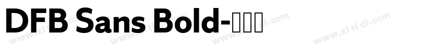 DFB Sans Bold字体转换 DFB Sans Bold字体转换